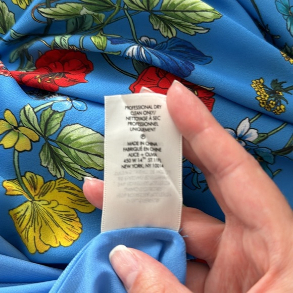 Alice Olivia Farrah collared handkerchief dress - Picture 8 of 12